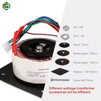 Transformador de Audio Toroidal Personalizable 70 0 70, Transformador Amplificador con Bobinado de Cobre Puro