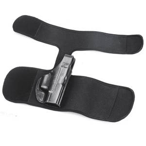 Kanon Flower Nylon & Lederen Tactische Outdoor Enkelholster Combo Met Thumb Release Zwart Duurzaam Verborgen Carry - Product Image 1