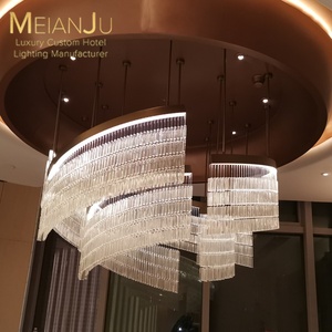 Zhongshan ha realizzato un grande lampadario di cristallo di alta qualità per illuminazione interna per l'illuminazione di decorazioni per la casa dell'hotel - Product Image 2