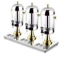 U.RAY Commerciële 8L RVS Spiegelpolijst Drankdispenser Antislipvoet Enkel/Dubbel/Drievoudige Tanks Hotel Restaurant