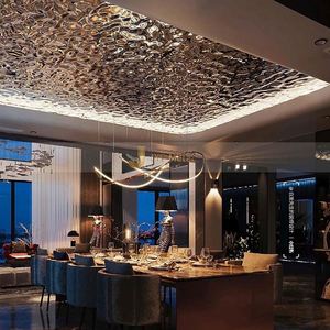 LL15 201 Stainless Steel Water Ripple <b>Plate</b> Decorative Material Villa Interior Mirror Polished <b>Surface</b> Luxury Cutting Welding - Product Image 5