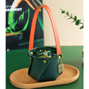 بو الجلود الزفاف مربع الحلوى حامل الحلوى حقيبة حلويات منظم الحلوى هدية للضيوف - Product Image 3