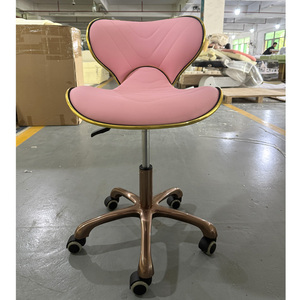 <b>Pink</b> Pedicure Chair Adjustable Salon <b>Stool</b> Ergonomic Beauty Chair Upholstered Technician Seat for Manicure Pedicure Station - Product Image 5