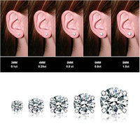 Boucles d'oreilles hypoallergéniques en zircone cubique, acier inoxydable 316L, boucles d'oreilles en titane, bijoux pour femmes, mariages, anniversaires