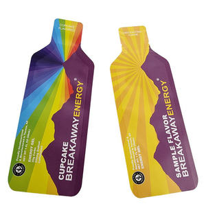 5ml 10ml 20ml 40ml 맞춤 인쇄 미니 샘플 특수 모양 파우치 에너지 젤 꿀 액상 포장 백 병 모양 사셰 - Product Image 2