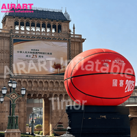 Ballon de basket en PVC pour décoration extérieure, ballon de basket gonflable pour idées de fête