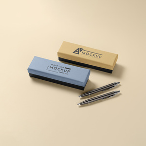 Biểu Tượng Tùy Chỉnh Sang Trọng Bán Buôn Các Tông Giấy Cửa Đôi Cao Cấp Bút Bao Bì Chủ Rỗng Hộp Quà Tặng - Product Image 3