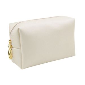Custom Quality PU Leather Lady Makeup for Bag with Zipper Closure and Tassel <b>Puller</b> Medium Capacity Cosmetic Gift Bag - Product Image 1