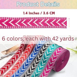 Ruban tressé en polyester 100% brodé, durable, largeur 22 mm, pour sacs, vente en gros - Product Image 4