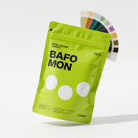 Sachet Doypack Refermable en Mylar et Aluminium Imprimé Personnalisé, Emballage Alimentaire à Fermeture Éclair avec Logo