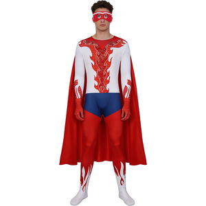 Disfraz de Megamind, Traje de Supervillano con Capa para Adultos, Conjunto de Disfraz para Hombre de Película o Televisión - Product Image 1