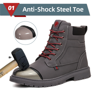 JIANKUN-Botas Altas Tácticas para Mujer, Zapatos <span class=keywords><strong>de</strong></span> Tacón Alto <span class=keywords><strong>de</strong></span> Acero, Color Negro, Punta <span class=keywords><strong>de</strong></span> Acero, Apl Lanvin, Unisex, Certificado CE - Product Image 3