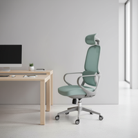 Nouvelle Chaise de Bureau Ergonomique en Maille avec Dossier Réglable, Fabrication Moderne en Tissu et Fer, Vente en Gros Direct Fabricant