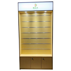 Mostrador de productos electrónicos con iluminación LED de metal personalizado, soporte de exhibición para teléfono móvil, escaparate de cristal - Product Image 6