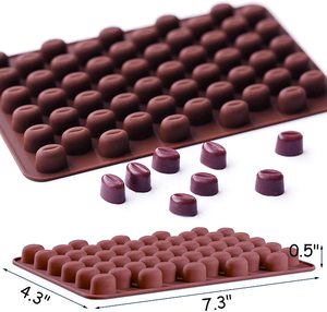 Molde De Silicona De Malvavisco Con 6 Cavidades, Mini Molde De Cera, Molde De Resina, Molde De Jabón, Molde Flexible Realista De Malvavisco (2 Unidades, Rosa