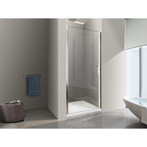 Porte de douche réversible en verre facile à nettoyer de 8 mm pour niche 69-73 H 200 cm - Product Image 1