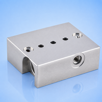 Bloc de collecteur hydraulique personnalisé en aluminium 6061 usiné CNC de précision pour systèmes hydrauliques
