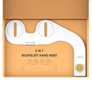 Accessoire de bidet pour siège de toilette moderne et intelligent en ABS, facile à utiliser, <span class=keywords><strong>pistolet</strong></span> de lavage des fesses avec jet simple ou double pour salle de bain - Product Image 4