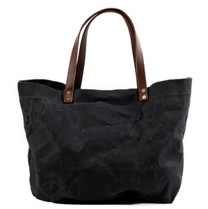 Fashionable women's <b>waterproof</b> wax printed canvas handbag, women's handbag, large capacity shopping <b>bag</b>, travel shoulder <b>bag</b> - Product Image 3