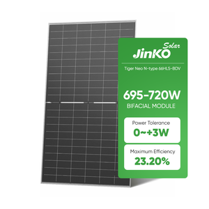 Jinko Tiger Neo Bifaziales Solarmodul 695W 700W 705W 710W 720W 725W N-Typ Doppelglas Monokristallines Solarmodul - Product Image 1
