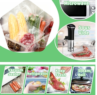 Sachet d'emballage alimentaire de qualité commerciale pour la préparation des repas, sac de conservation sous vide pour la cuisson sous vide