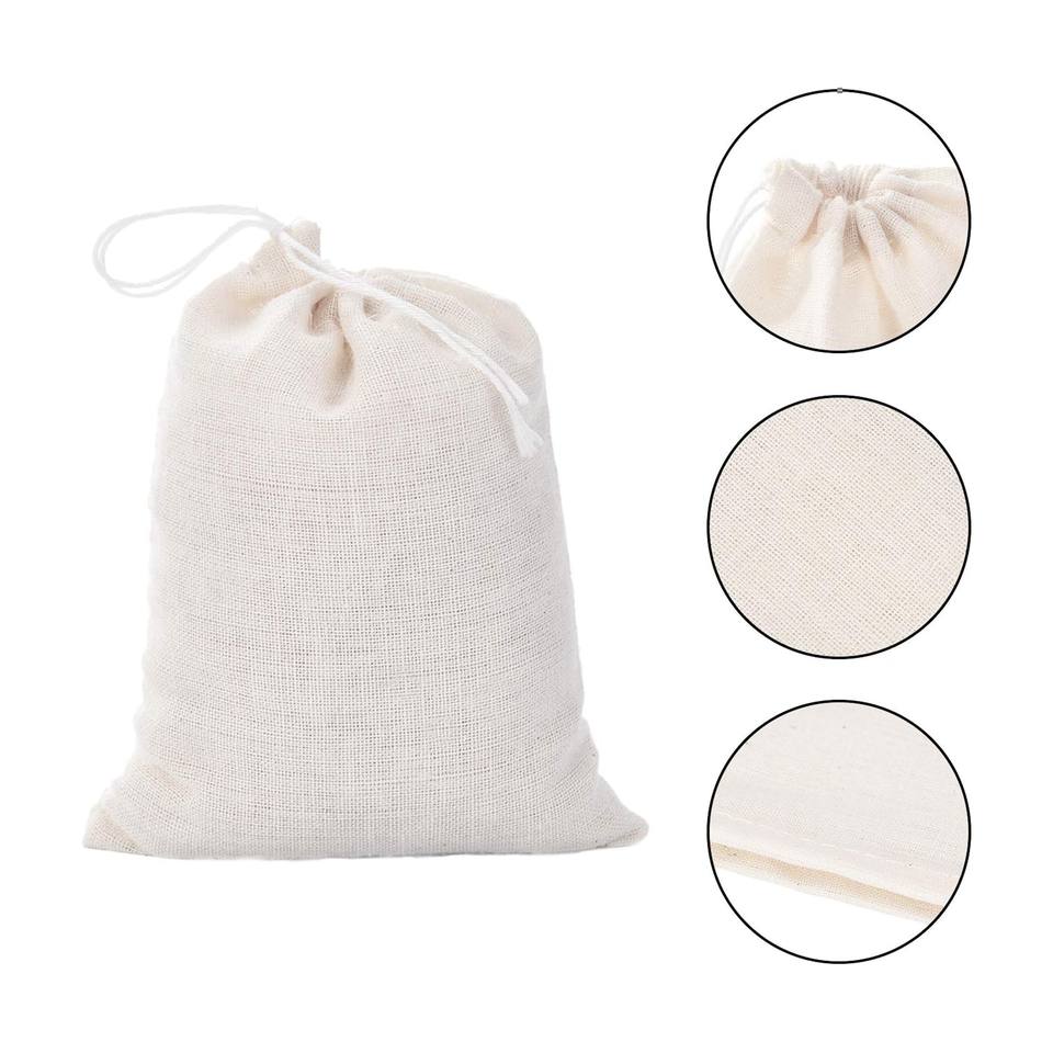 Eco-friendly Cotton Perfume Bottle Bag Cotton Drawstring Pouch with ...