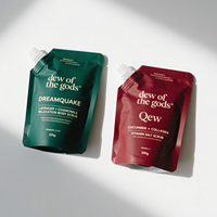 Sac de pochette à bec en mylar personnalisé pour la distribution de savon liquide avec fermeture à rabat