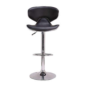 キッチンカウンター用の2つのスイベルフットレストバック高さ調節可能なレトロブラウンバースツールのバースツールセット - Product Image 4