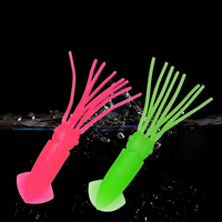 Vente en gros 6.5cm 8cm 10cm 12cm appâts artificiels lumineux calmar jupe en caoutchouc jupes de calmar en silicone leurre souple pour seiche
