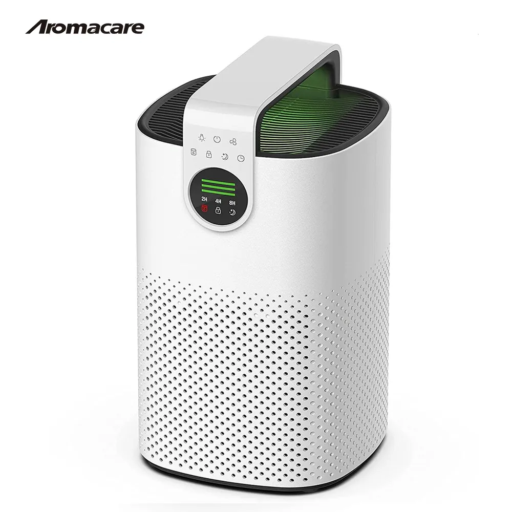 Aromacare-purificador de aire para el hogar, Panel Digital con filtro H13 para escritorio inteligente