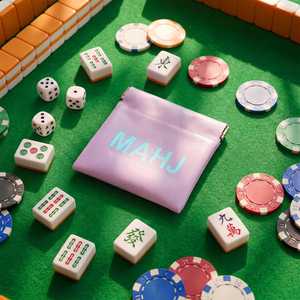 Bolsa de Maquillaje de Piel Sintética con Cierre Automático, Estilo Moderno, Regalo Perfecto, Estuche para Tarjetas de Mahjong - Product Image 6