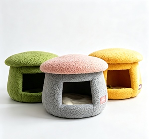 Venta al por mayor de camas para mascotas con forma de hongo, novedosas, para interiores, tipo tocador, para gatos - Product Image 1