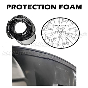 ฝาครอบล้อ 4 ชิ้น สำหรับ Tesla Model 3 ขนาด 18 นิ้ว ฝาครอบดุมล้อแบบเต็มวง อะไหล่ทดแทนสำหรับรุ่นปี 2017-2022 สีดำด้าน - Product Image 4