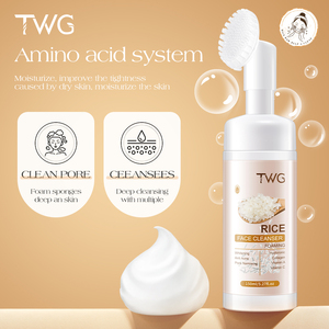 Limpiador Facial de Arroz Espumoso TWG 150ml con Cabezal de Cepillo Anti Acné Limpieza Profunda Cierra Poros Blanqueador - Product Image 4