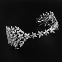 LUOXIN Bandeau de mariée de luxe au design unique en zirconium