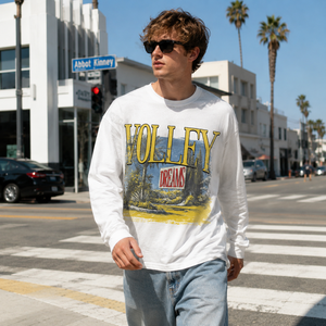 Chemises personnalisées pour hommes, style vintage Y2K, imprimé, t-shirt, style streetwear, coton, col rond, manches longues, tenues pour hommes, hauts, streetwear - Product Image 2