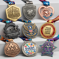 Médaille de récompense personnalisée 3D pour marathon, triathlon, natation, avec ruban, logo personnalisé, médaille de finisseur, médaille sportive OEM, médaille en métal