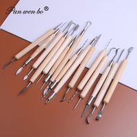 Kit de sculpture en argile lisse, 22 pièces, poterie, outils en céramique, fourniture d'art, ensemble d'outils sculptés