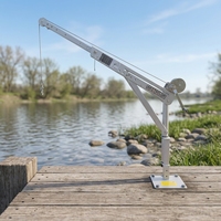 Mini grue de pont marine pliable à 360 degrés CE pour ateliers, remorques, camions pick-up, bateaux, projets d'ingénierie, personnalisable