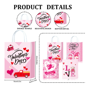 DAMAI High-Value Sentimental Festival Paper Handbag In-Stock Gift Bag Custom-Printed Gift Bags Versatile for Various Party - Product Image 4