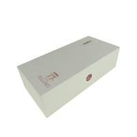 Boîtes à vin de mariage personnalisées en papier kraft écologique de luxe, emballage en carton blanc, gaufrage rigide, laminage mat