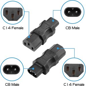 זכר c8 ל c13 תקע תקע pdu 10a pdu מתאם כוח 320 מחבר מתאם כוח מחבר - Product Image 3