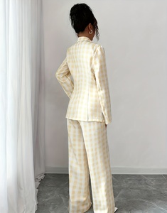 Elegante Completo Casual Primaverile da <span class=keywords><strong>Donna</strong></span> di Alta Gamma - Giacca e <span class=keywords><strong>Pantaloni</strong></span> a Gamba Dritta - Product Image 5