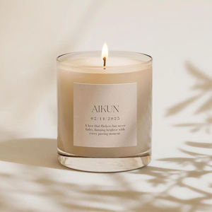 Vela Aromática AIKUN de Cera de Soya Natural, Hecha a Mano, en Frasco de Vidrio, Quema Limpia, para Decoración del Hogar, Venta al Por Mayor, Marca Privada - Product Image 2