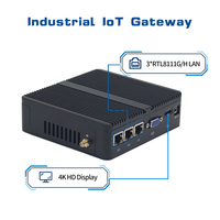 Mini PC Industrial Intel de 12.ª Generación N100 N97 N95, 3LAN 2COM, Compatible con Windows 11, Linux Ubuntu, Sin Ventilador, Resistente al Polvo, 16 GB de RAM, SSD/HDD