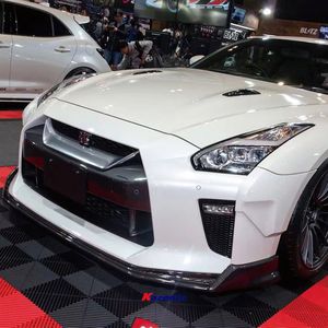 Pour <span class=keywords><strong>Nissan</strong></span> <span class=keywords><strong>GTR</strong></span> R35 2017 -<span class=keywords><strong>2022</strong></span> Séparateur de lèvre de pare-chocs avant en Fiber de carbone Style BL - Product Image 5