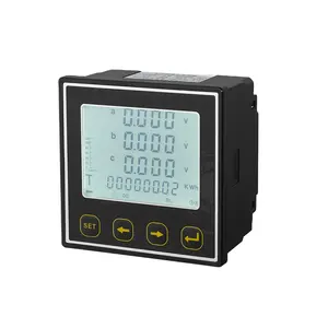 Desain Baru Kualitas Tinggi Seri RE 96*96Mm LCD AVHz Tiga Fase, Kwh Multimeter Multifungsi