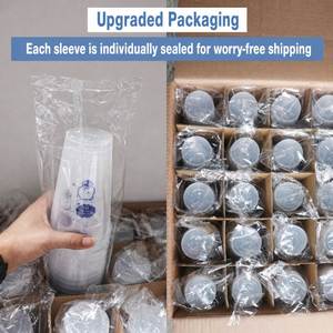 Gobelets en plastique personnalisés de 90 mm, vente en gros, en PP rigide injecté, pour jus, café froid, lait, boba, bubble tea, jetables - Product Image 2