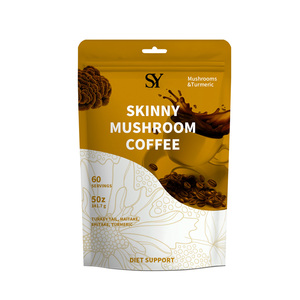 Comprar Granel De Alta Qualidade Magro Cogumelo Café com Cauda De Turquia e Extrato De Açafrão Suporte Foco Mental Promover Energia Limpa - Product Image 1