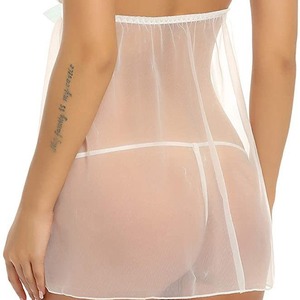Lingerie <span class=keywords><strong>Sexy</strong></span> Pyjamas en maille pour femmes Poupée en dentelle avec chemise Sling - Product Image 2